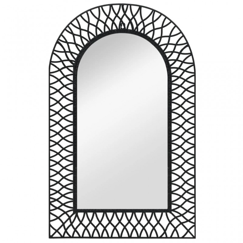 Wall Mirror Arched 50x80 cm Black Wall Mirror Arched 50x80 cm Black