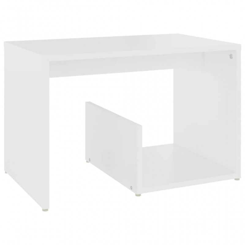 Side Table White 59x36x38 cm Engineered Wood Side Table White 59x36x38 cm Engineered Wood