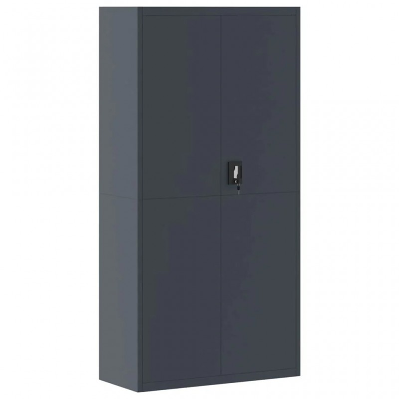 File Cabinet Anthracite 90x40x180 cm Steel File Cabinet Anthracite 90x40x180 cm Steel