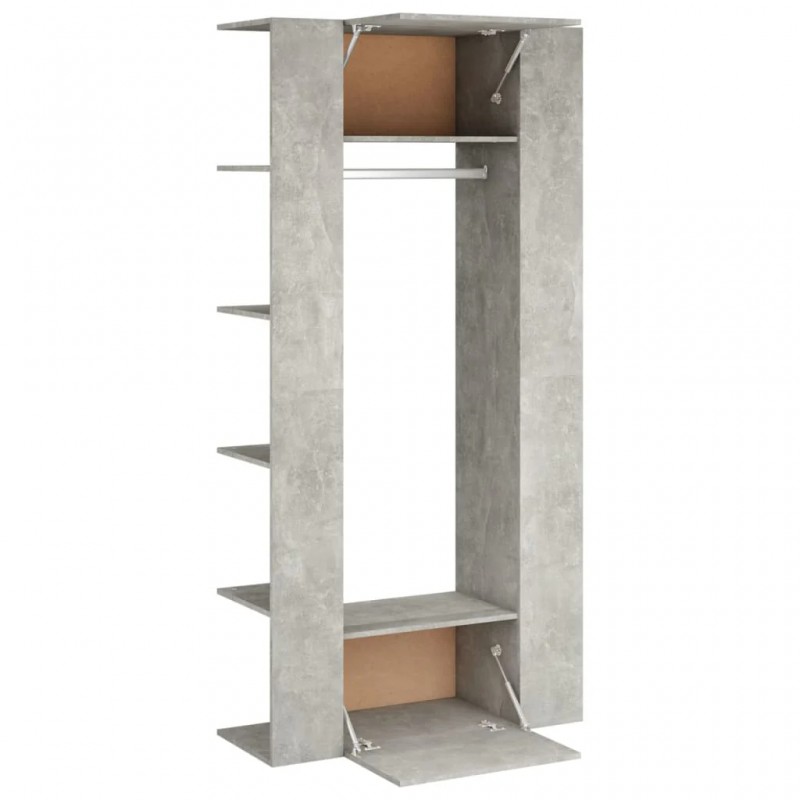 Hallway Cabinets 2 pcs Concrete Grey Engineered Wood Hallway Cabinets 2 pcs Concrete Grey Engineered Wood