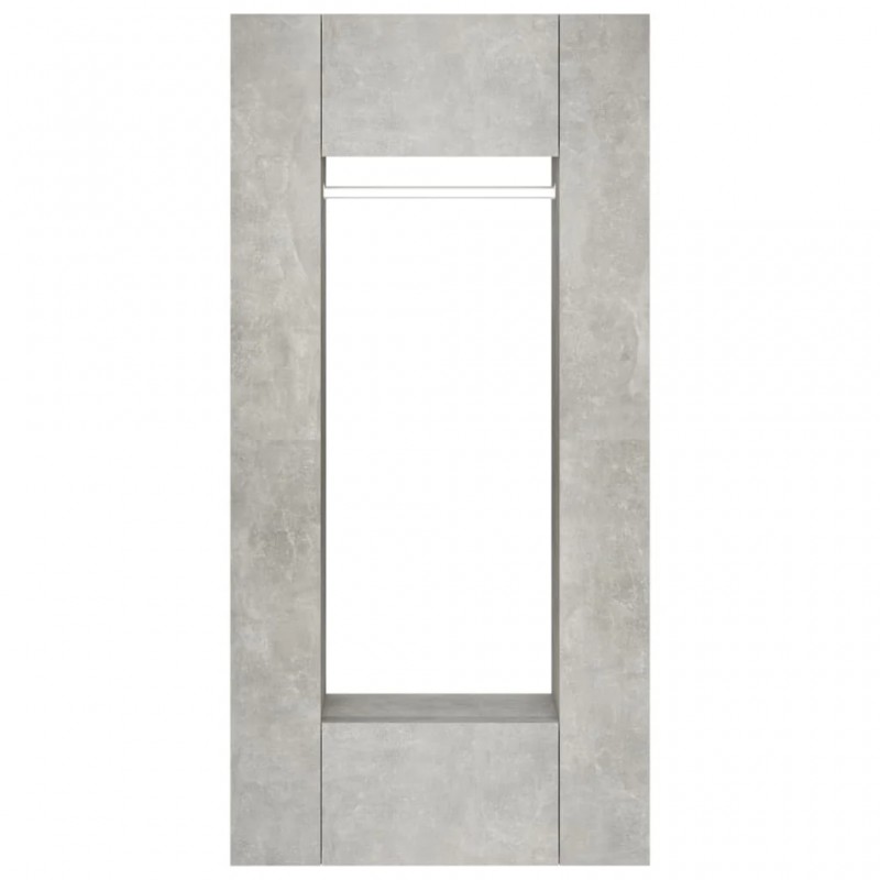 Hallway Cabinets 2 pcs Concrete Grey Engineered Wood Hallway Cabinets 2 pcs Concrete Grey Engineered Wood