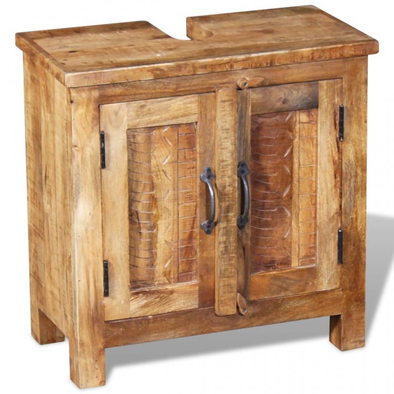 Bathroom Vanity Cabinet with Mirror Solid Mango Wood Bathroom Vanity Cabinet with Mirror Solid Mango Wood