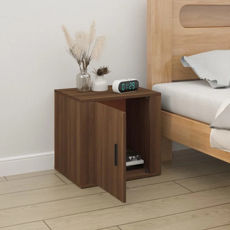 Bedside Cabinet Brown Oak 50x39x47 cm Bedside Cabinet Brown Oak 50x39x47 cm