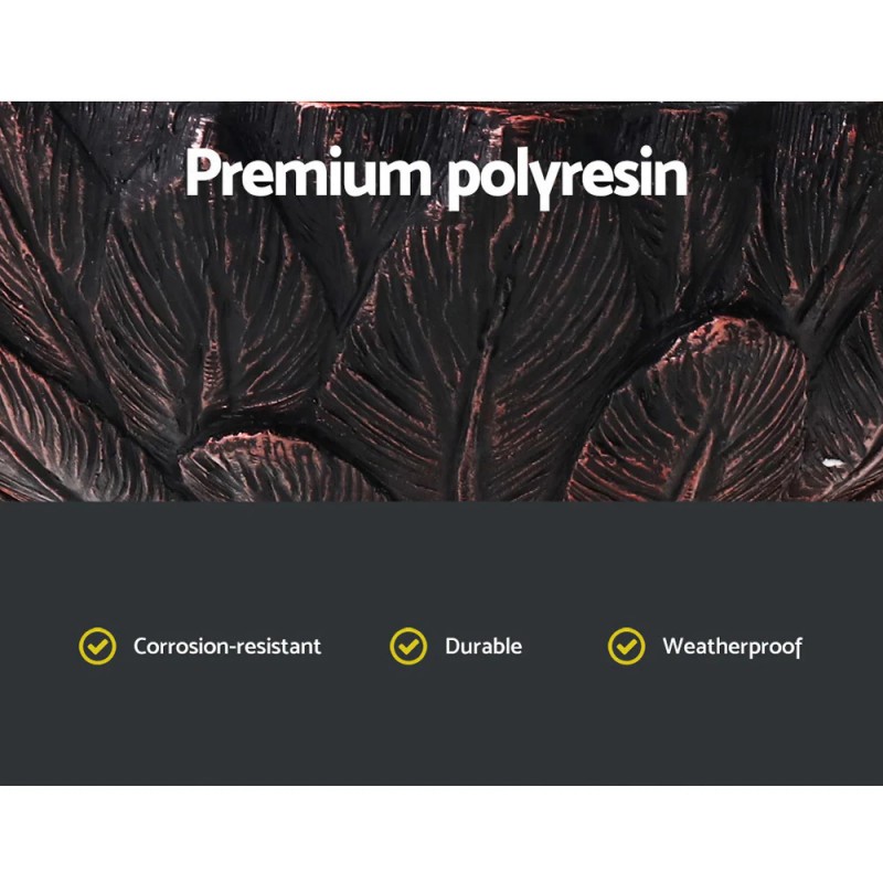 Gardeon Solar Water Feature 3-Tiers Peacock 106cm Gardeon Solar Water Feature 3-Tiers Peacock 106cm