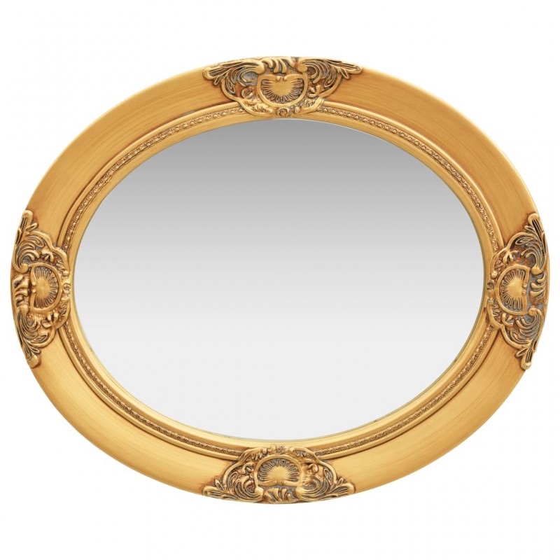 Wall Mirror Baroque Style 50x60 cm Gold Wall Mirror Baroque Style 50x60 cm Gold