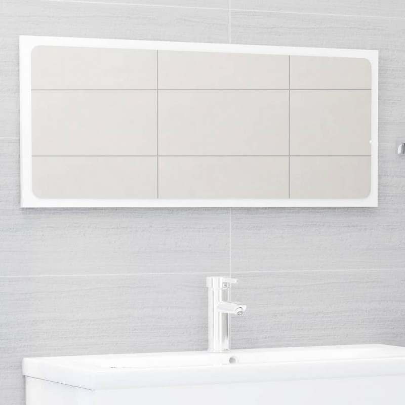 2 Piece Bathroom Furniture Set High Gloss White Engineered Wood 2 Piece Bathroom Furniture Set High Gloss White Engineered Wood