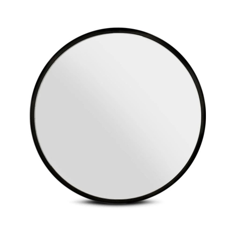 Embellir Wall Mirror Makeup 60cm Home Decor Framed Mirrors Bathroom Round Black Embellir Wall Mirror Makeup 60cm Home Decor Framed Mirrors Bathroom Round Black