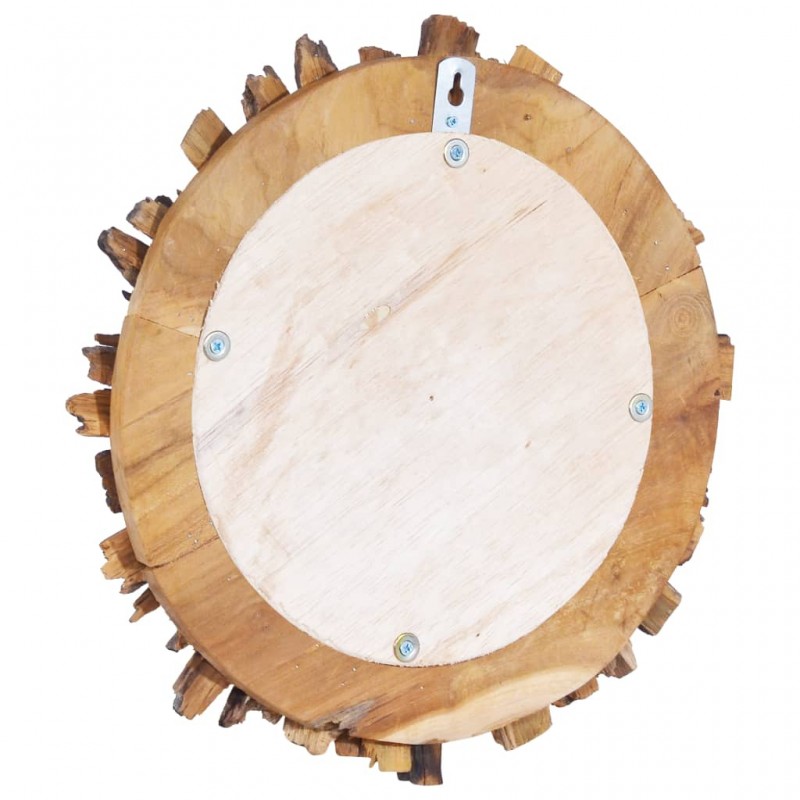 Wall Mirror 60 cm Teak Round Wall Mirror 60 cm Teak Round