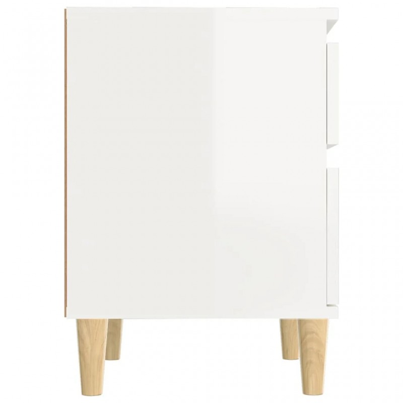 Bedside Cabinet High Gloss White 40x35x50 cm Bedside Cabinet High Gloss White 40x35x50 cm
