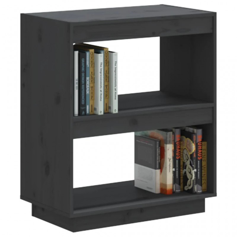Book Cabinet Grey 60x35x71 cm Solid Wood Pine Book Cabinet Grey 60x35x71 cm Solid Wood Pine
