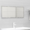 2 Piece Bathroom Furniture Set Concrete Grey Engineered Wood
