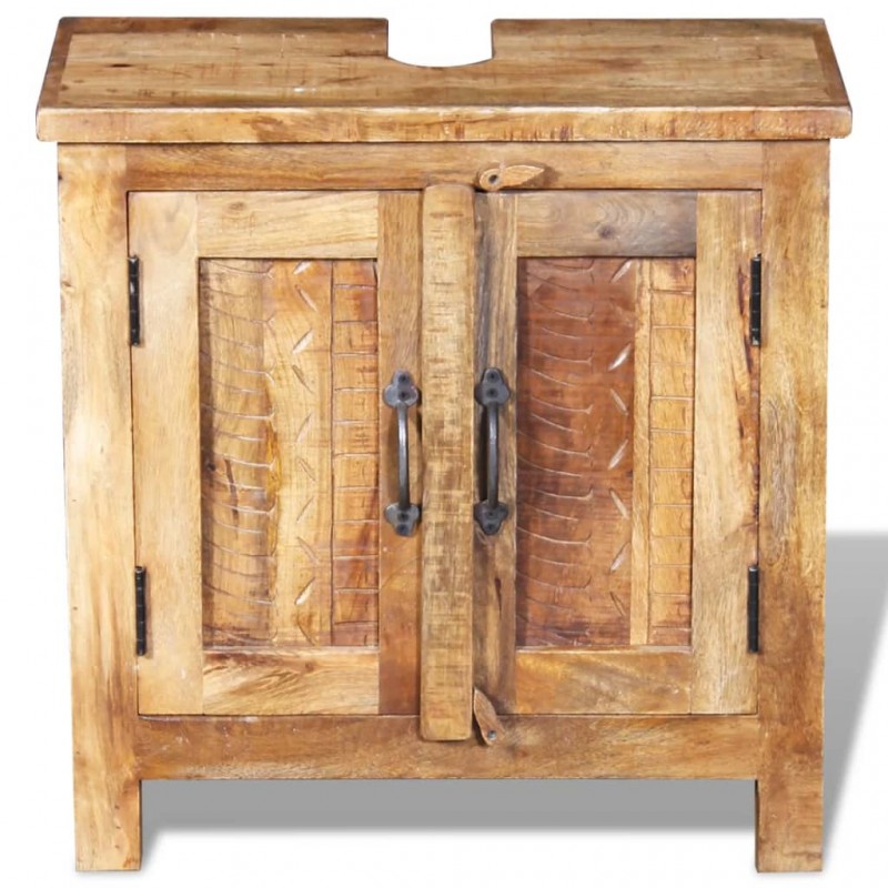 Bathroom Vanity Cabinet with Mirror Solid Mango Wood Bathroom Vanity Cabinet with Mirror Solid Mango Wood