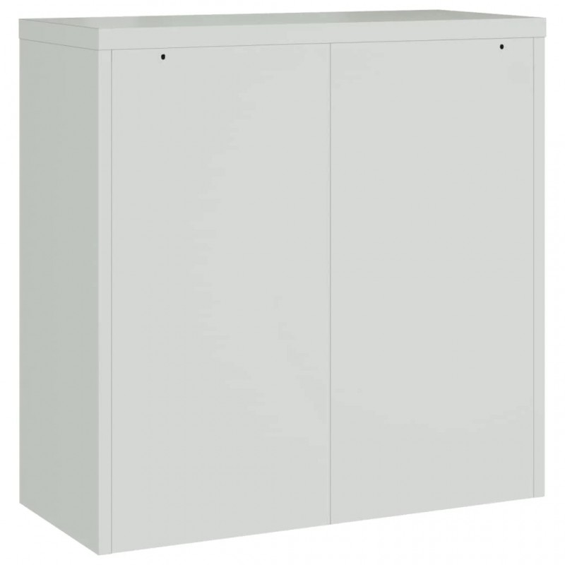 Office Cabinet with 2 Doors Grey 90 cm Steel Office Cabinet with 2 Doors Grey 90 cm Steel