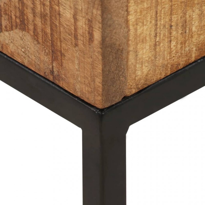 Side Table 30x30x33 cm Rough Mango Wood Side Table 30x30x33 cm Rough Mango Wood