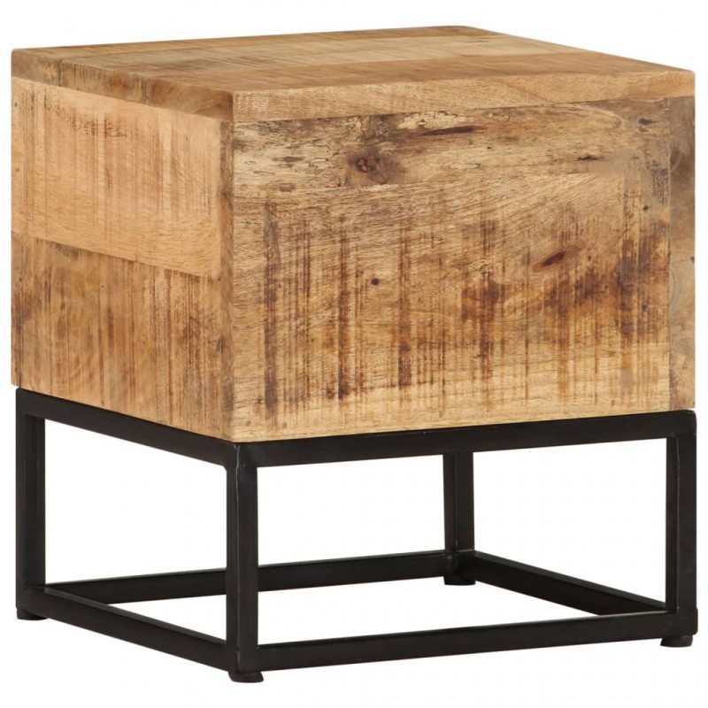 Side Table 30x30x33 cm Rough Mango Wood Side Table 30x30x33 cm Rough Mango Wood