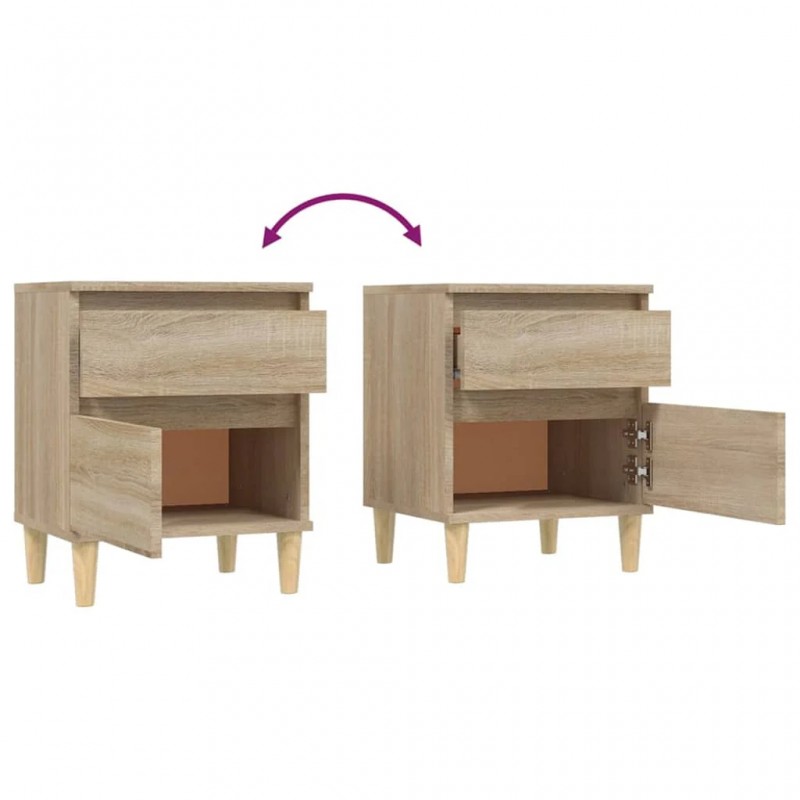 Bedside Cabinet Sonoma Oak 40x35x50 cm Bedside Cabinet Sonoma Oak 40x35x50 cm