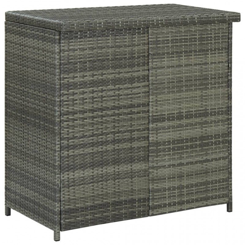 3 Piece Bar Set Poly Rattan Grey 3 Piece Bar Set Poly Rattan Grey
