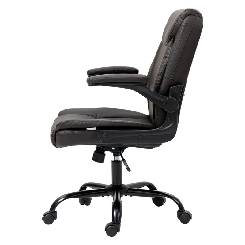 Artiss Executive Office Chair Mid Back Brown Artiss Executive Office Chair Mid Back Brown