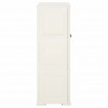 Plastic Cabinet 79x43x125 cm Wood Design Angora White