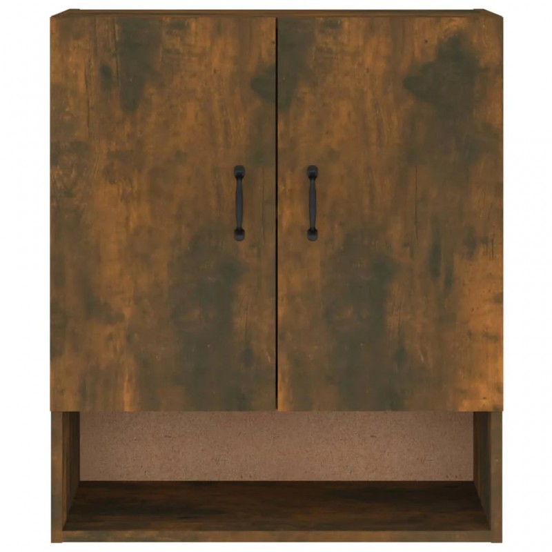 Wall Cabinet Smoked Oak 60x31x70 cm Engineered Wood Wall Cabinet Smoked Oak 60x31x70 cm Engineered Wood