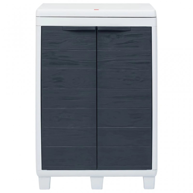 Garden Dustbin with 3 Bags Dark Grey 65x38x102 cm Garden Dustbin with 3 Bags Dark Grey 65x38x102 cm