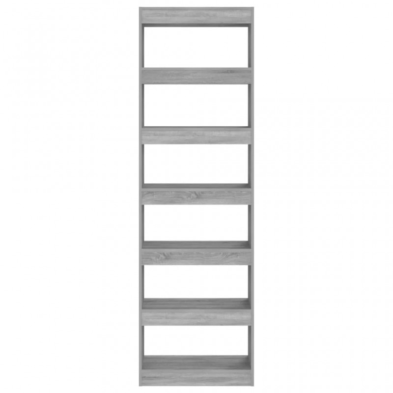 Book Cabinet/Room Divider Grey Sonoma 60x30x198 cm Book Cabinet/Room Divider Grey Sonoma 60x30x198 cm