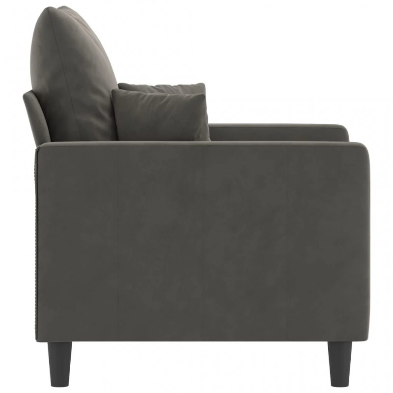Sofa Chair Dark Grey 60 cm Velvet Sofa Chair Dark Grey 60 cm Velvet