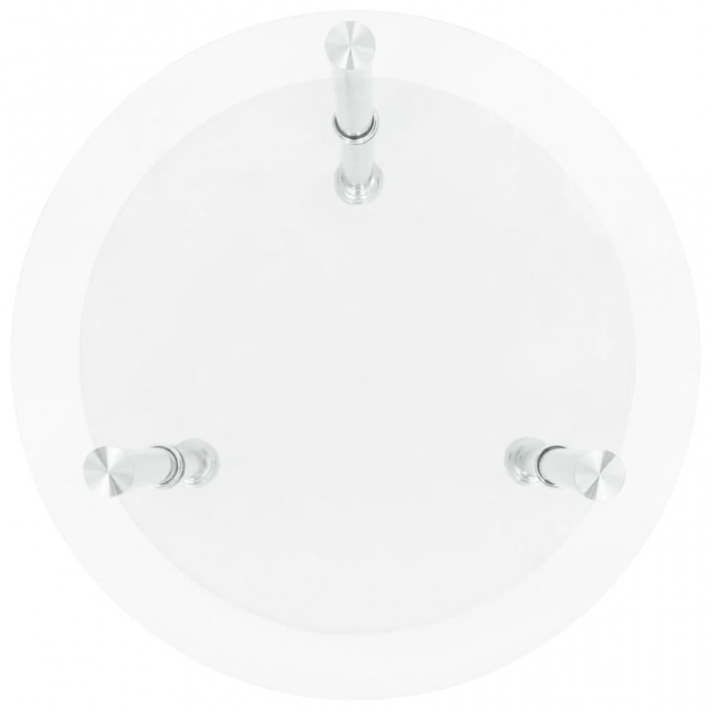 2-Tier Side Table Transparent 38 cm Tempered Glass 2-Tier Side Table Transparent 38 cm Tempered Glass