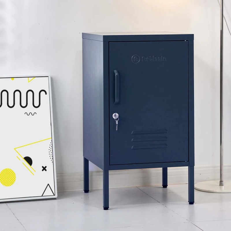 ArtissIn Bedside Table Metal Cabinet - MINI Blue ArtissIn Bedside Table Metal Cabinet - MINI Blue