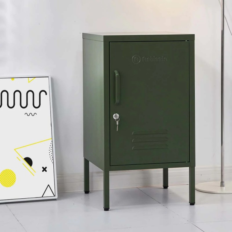 ArtissIn Bedside Table Metal Cabinet - MINI Green ArtissIn Bedside Table Metal Cabinet - MINI Green