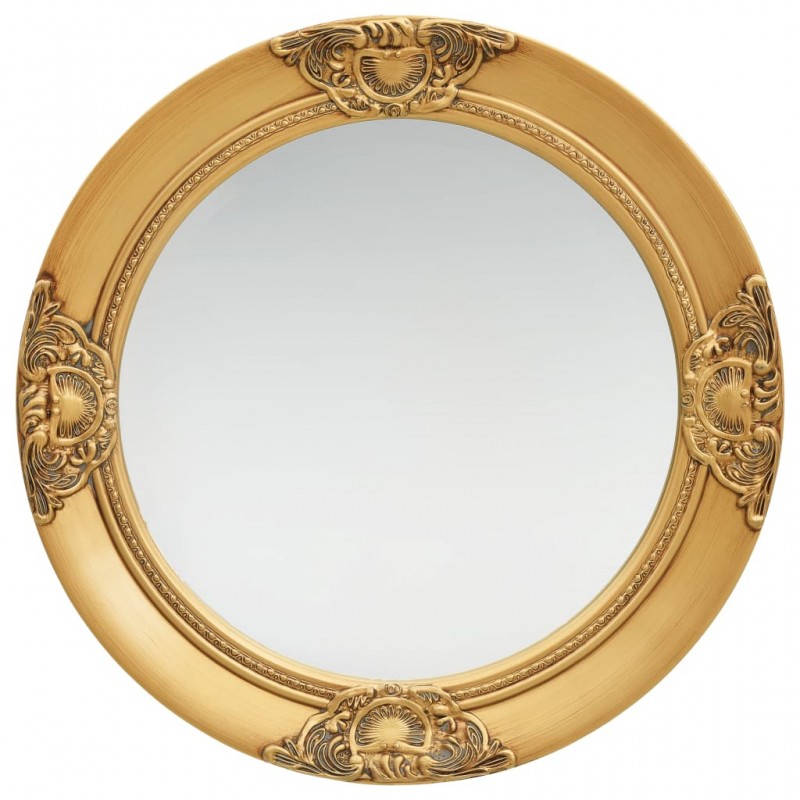 Wall Mirror Baroque Style 50 cm Gold
