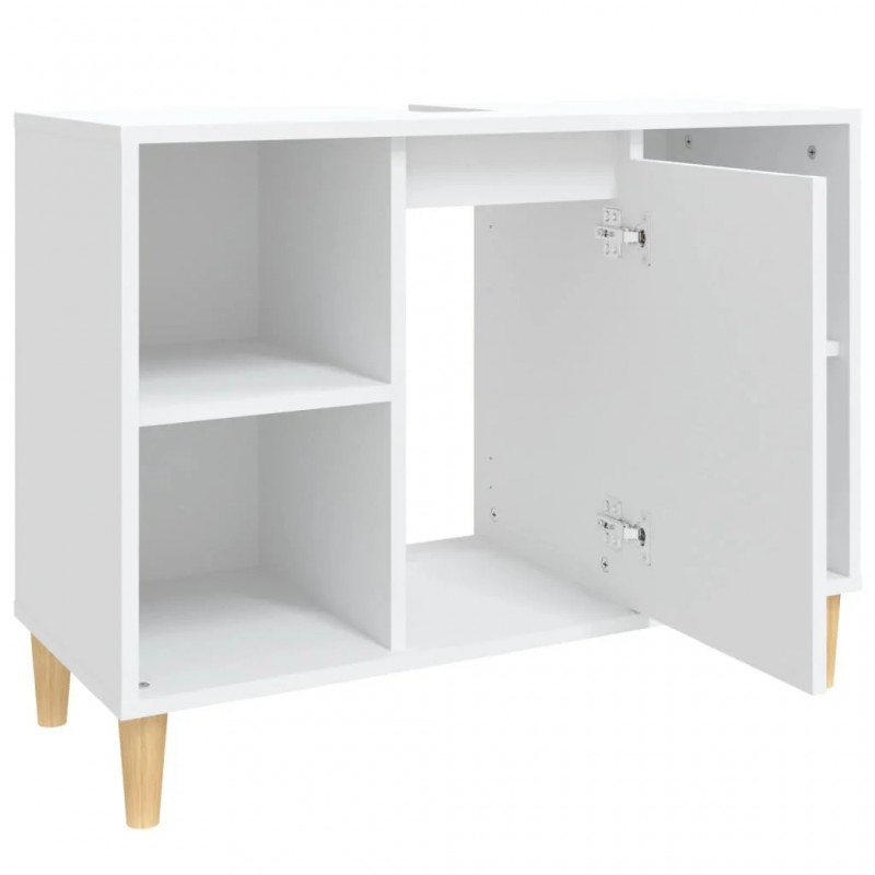 Sink Cabinet White 80x33x60 cm Engineered Wood Sink Cabinet White 80x33x60 cm Engineered Wood