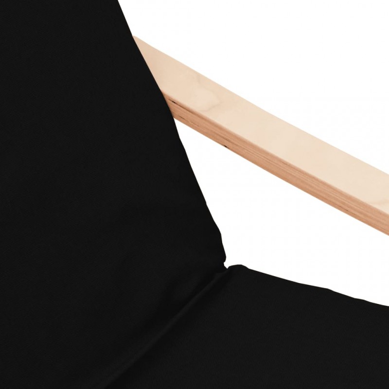 Relaxing Chair Black Fabric Relaxing Chair Black Fabric