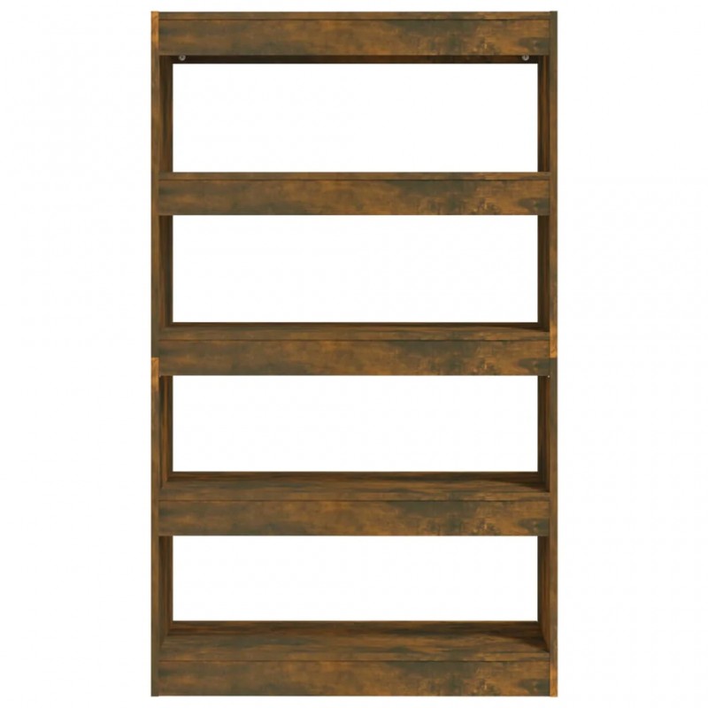Book Cabinet/Room Divider Smoked Oak 80x30x135 cm Engineered Wood Book Cabinet/Room Divider Smoked Oak 80x30x135 cm Engineered Wood