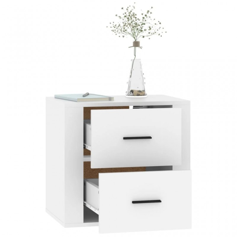 Wall-mounted Bedside Cabinet White 50x36x47 cm Wall-mounted Bedside Cabinet White 50x36x47 cm