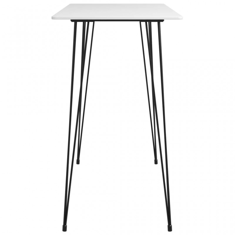 5 Piece Bar Set White and Grey 5 Piece Bar Set White and Grey