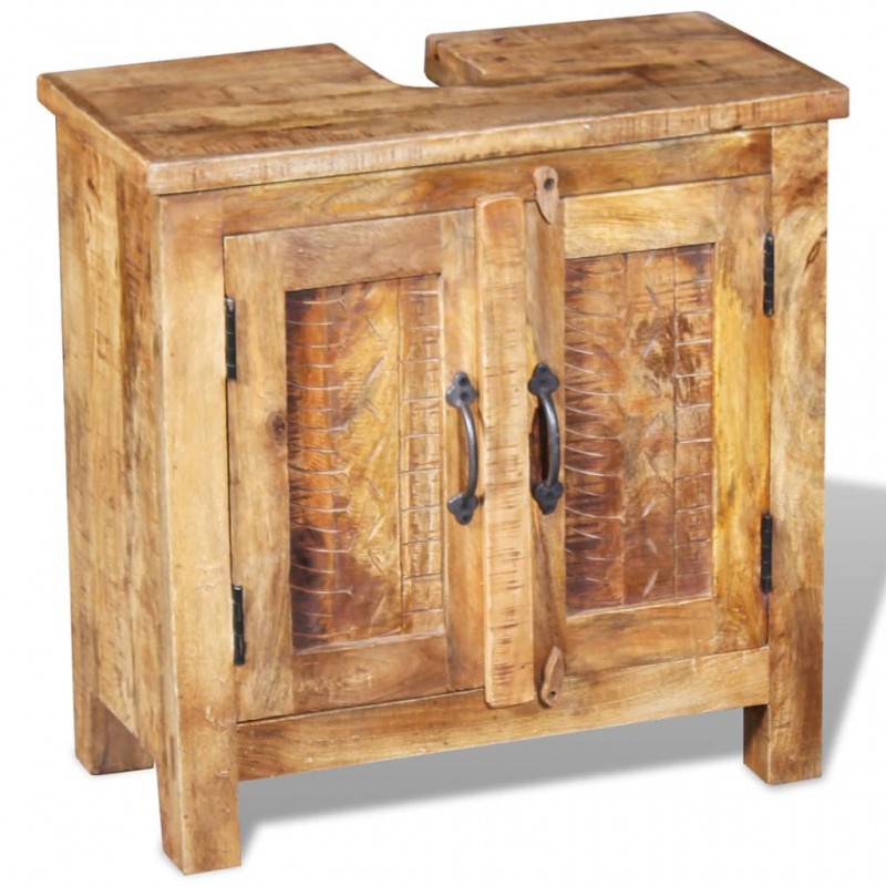 Bathroom Vanity Cabinet with Mirror Solid Mango Wood Bathroom Vanity Cabinet with Mirror Solid Mango Wood