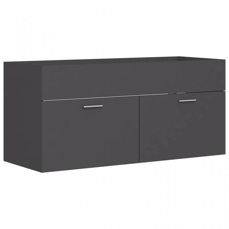Bathroom Furniture Set Grey Engineered Wood Bathroom Furniture Set Grey Engineered Wood