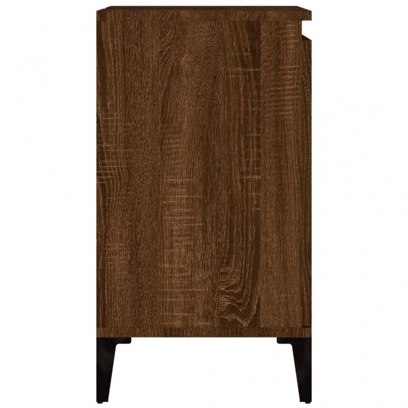 Sink Cabinet Brown Oak 58x33x60 cm Engineered Wood Sink Cabinet Brown Oak 58x33x60 cm Engineered Wood