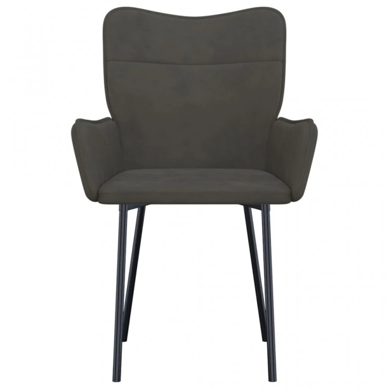 Dining Chairs 2 pcs Dark Grey Velvet Dining Chairs 2 pcs Dark Grey Velvet