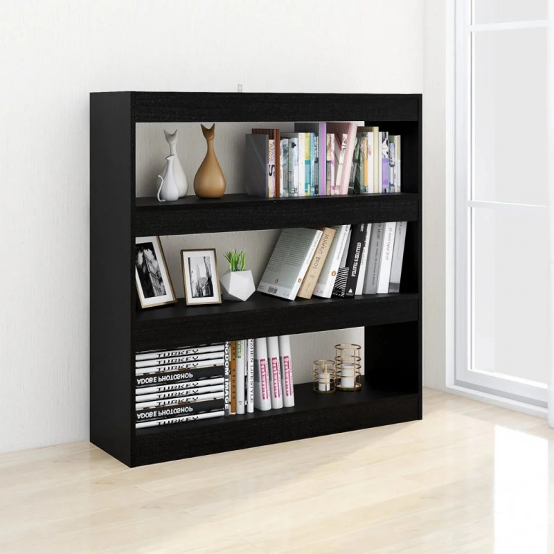 Book Cabinet/Room Divider Black 100x30x103 cm Book Cabinet/Room Divider Black 100x30x103 cm