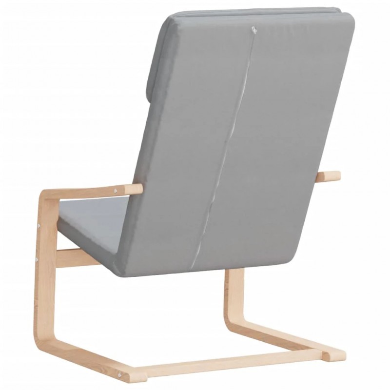 Relaxing Chair Light Grey Fabric Relaxing Chair Light Grey Fabric