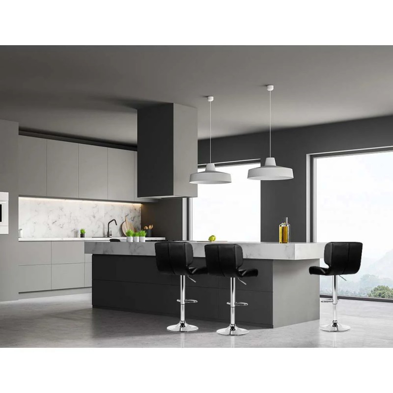 Artiss 4x Bar Stools Gas Lift Leather Padded Black Artiss 4x Bar Stools Gas Lift Leather Padded Black