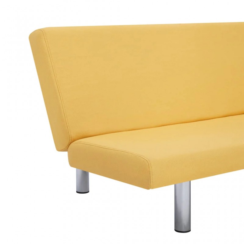 Sofa Bed Yellow Polyester Sofa Bed Yellow Polyester