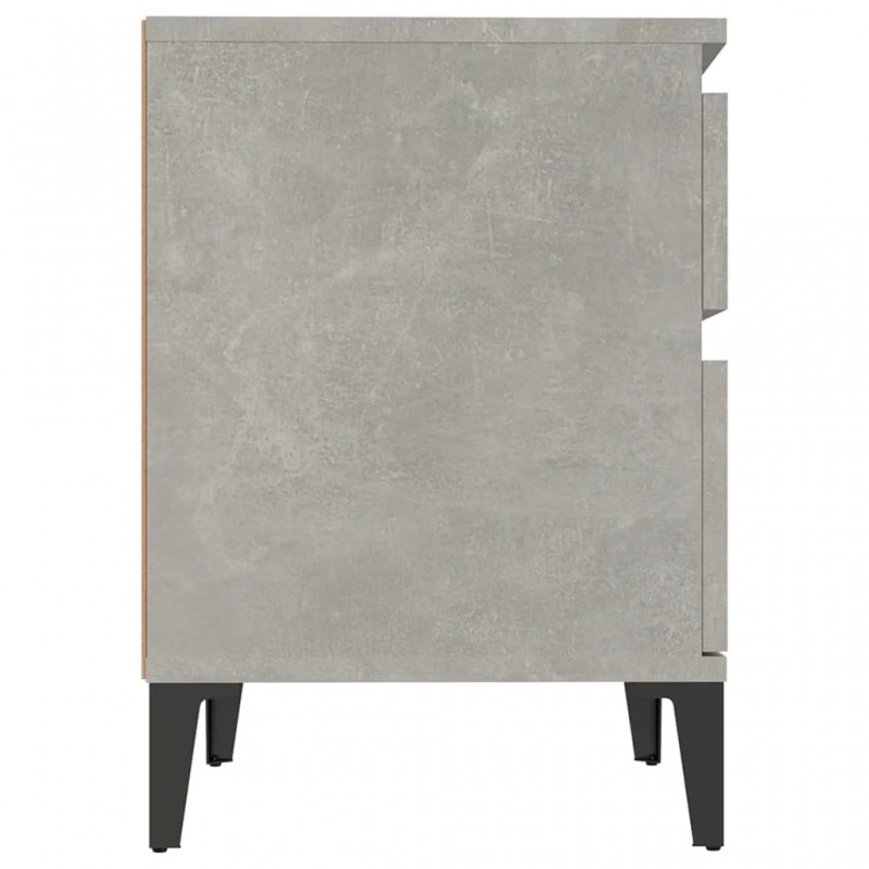 Bedside Cabinet Concrete Grey 40x35x50 cm Bedside Cabinet Concrete Grey 40x35x50 cm