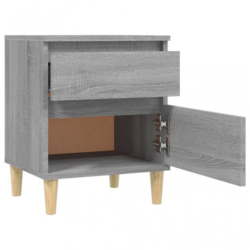 Bedside Cabinet Grey Sonoma 40x35x50 cm Bedside Cabinet Grey Sonoma 40x35x50 cm