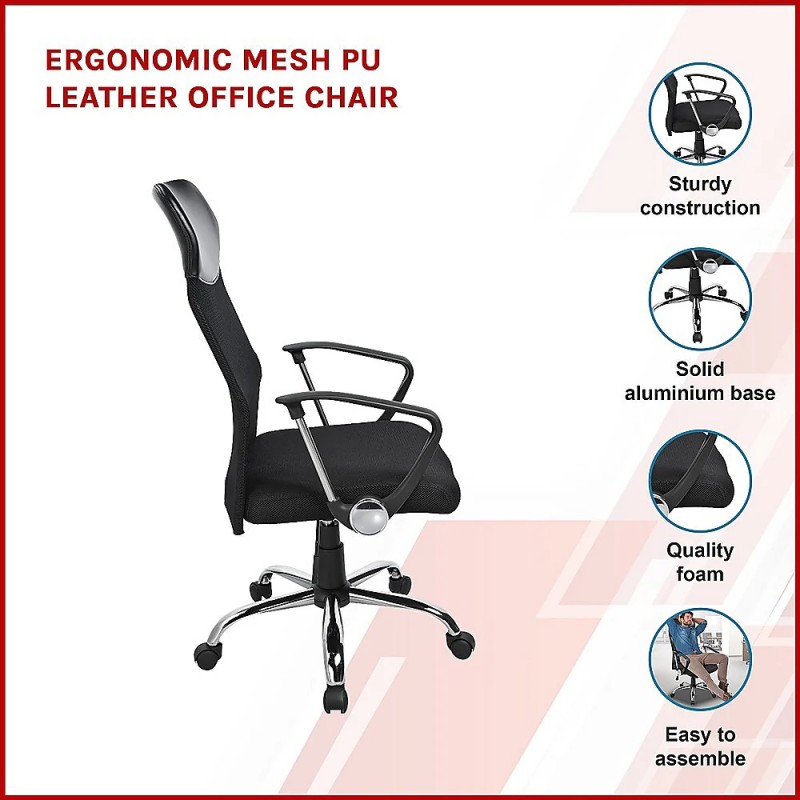 Ergonomic Mesh PU Leather Office Chair Ergonomic Mesh PU Leather Office Chair