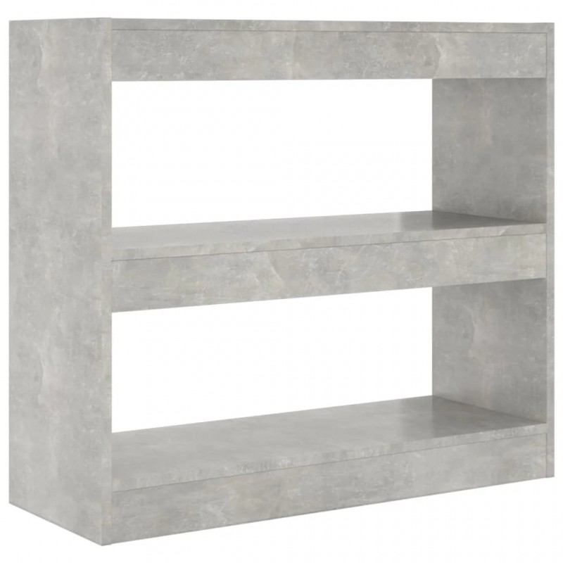 Book Cabinet/Room Divider Concrete Grey 80x30x72 cm Book Cabinet/Room Divider Concrete Grey 80x30x72 cm