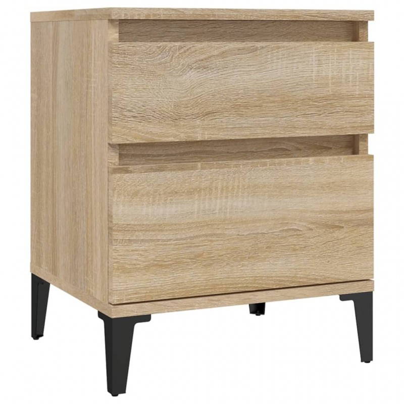 Bedside Cabinets 2 pcs Sonoma Oak 40x35x50 cm Bedside Cabinets 2 pcs Sonoma Oak 40x35x50 cm