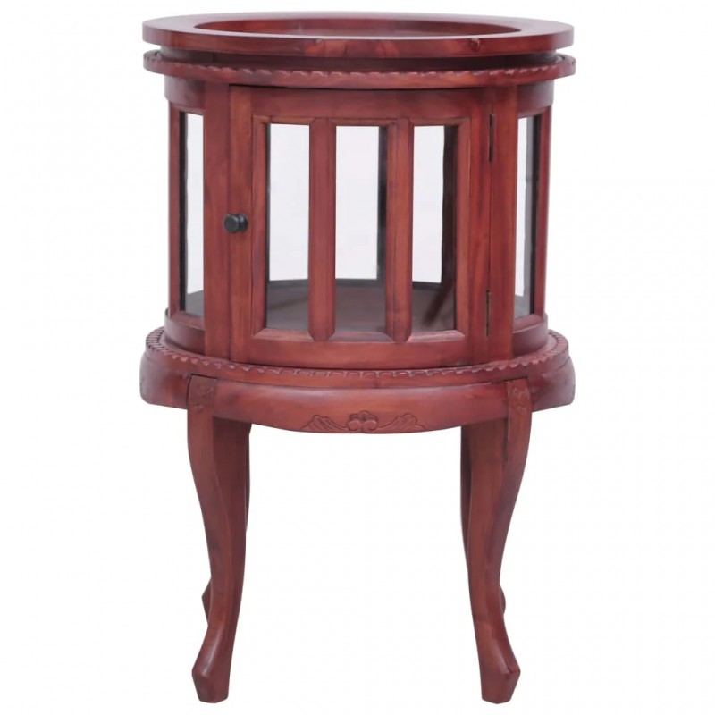 Vitrine Cabinet Brown 50x50x76 cm Solid Mahogany Wood Vitrine Cabinet Brown 50x50x76 cm Solid Mahogany Wood